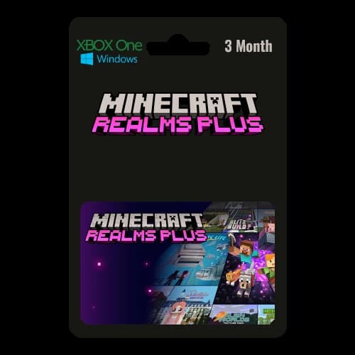 Minecraft Realms plus 3M - XBOX & PC