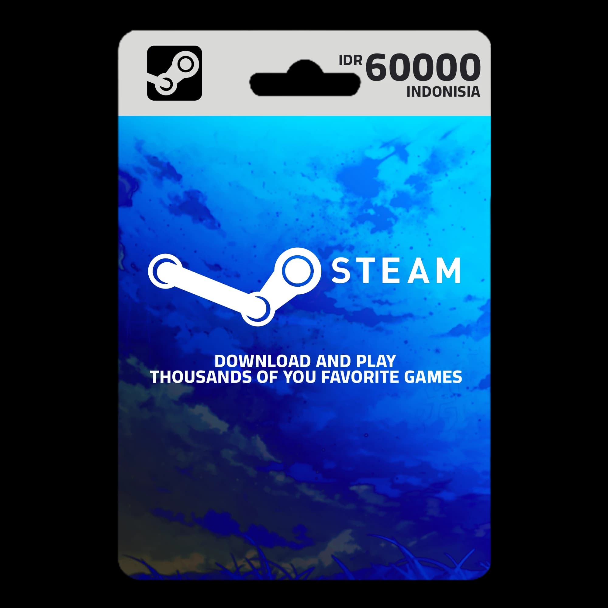 Steam إندونيسيا - ٦٠٠٠٠ روبية