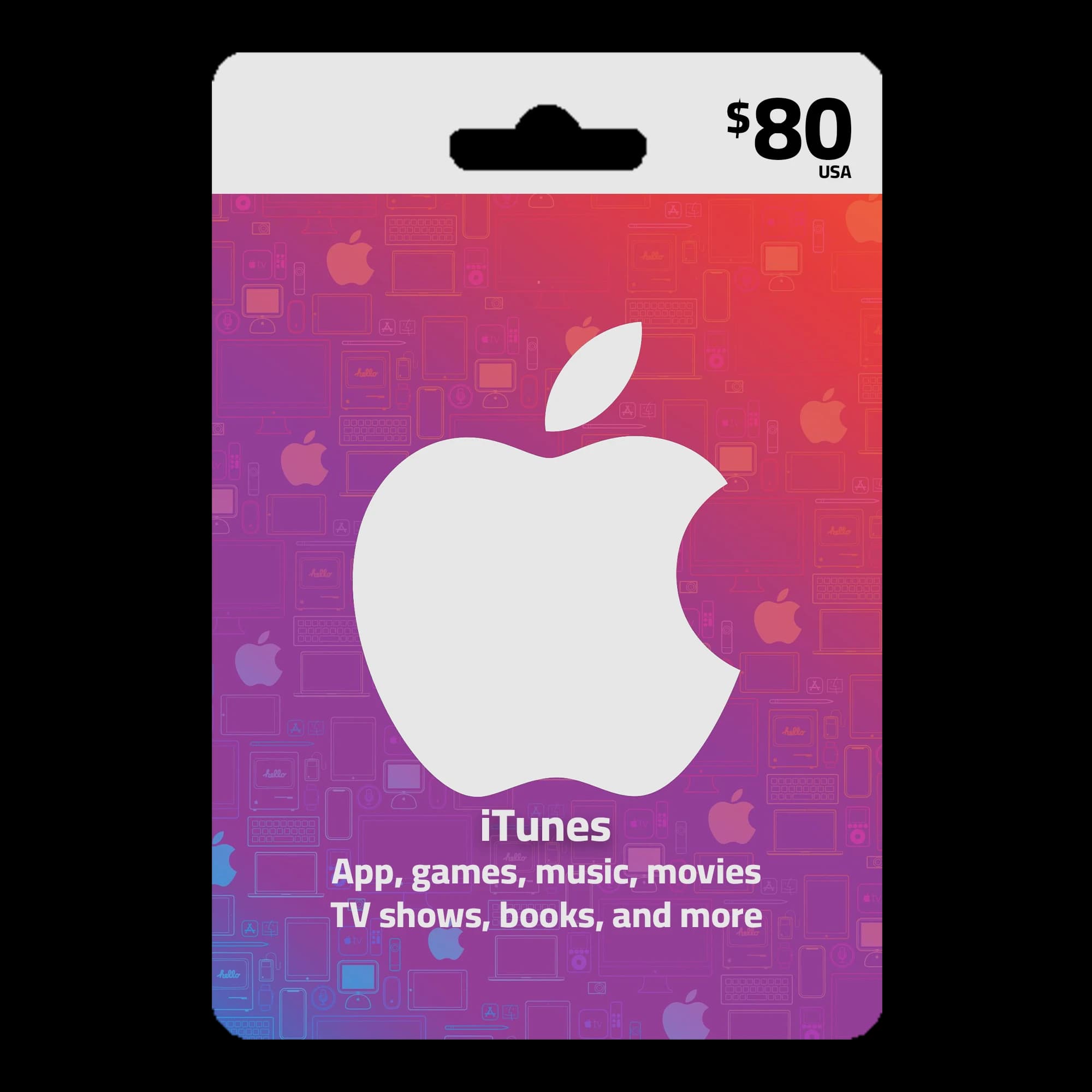 Apple Gift Card $80 (USA)