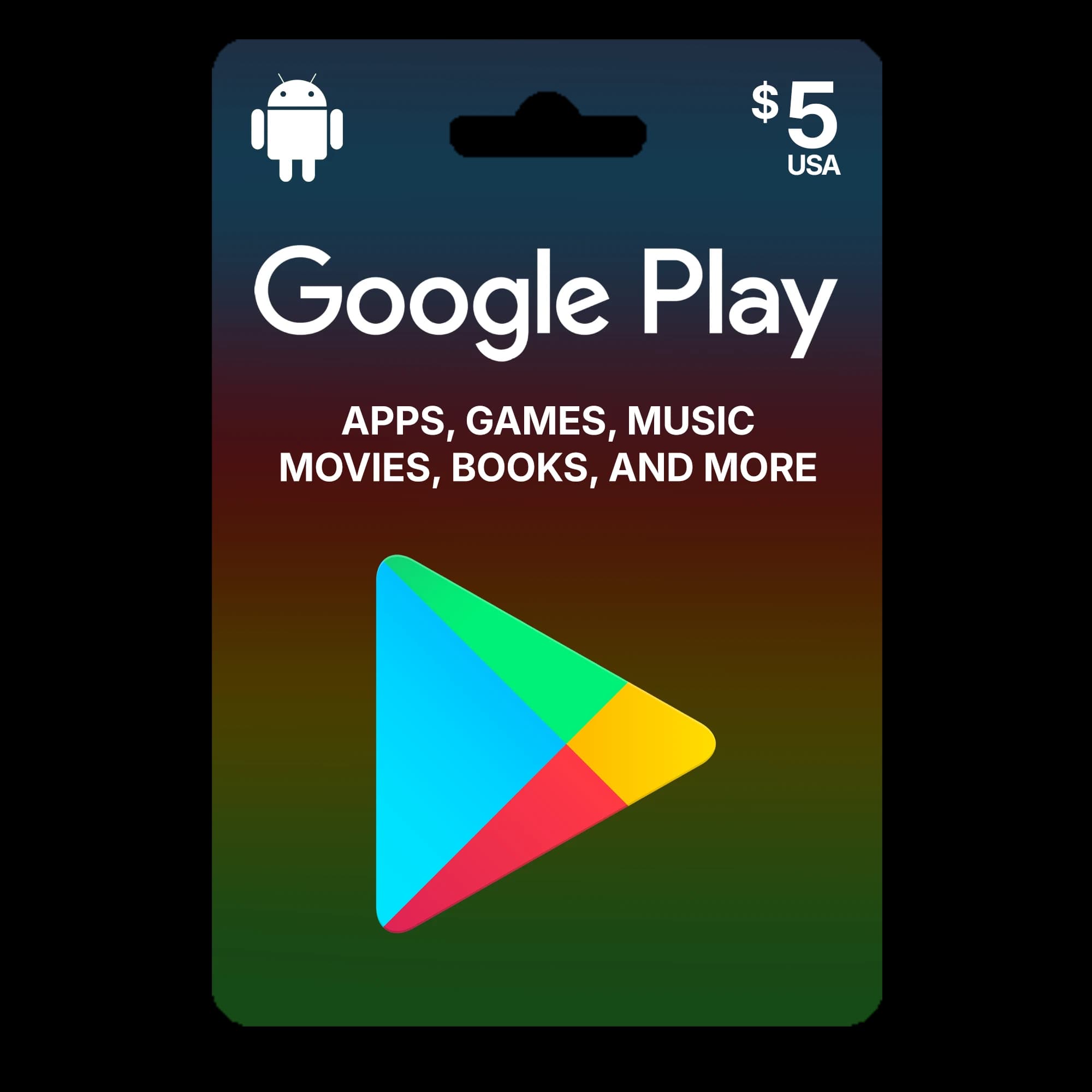 Google Play 5$ - USA account
