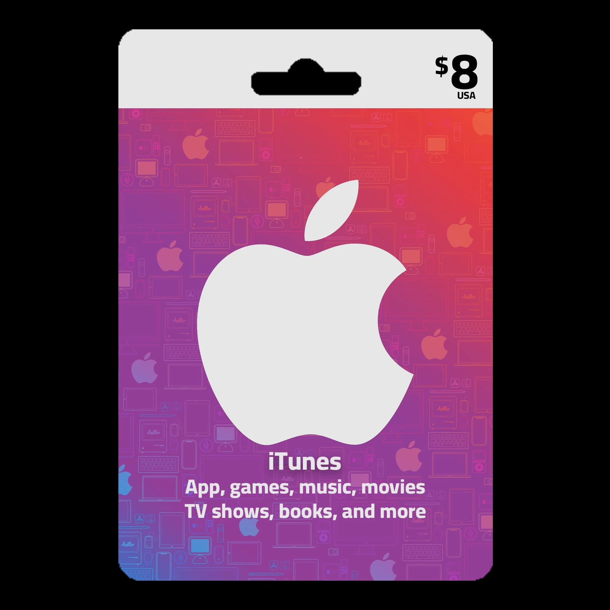 Apple iTunes Gift Card USA Store 8$